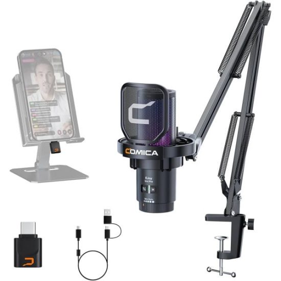 COMICA EJoy Uni RGB Condenser Microphone