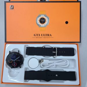 GT3 Ultra Smart Watch (Round Dial) – Black Color