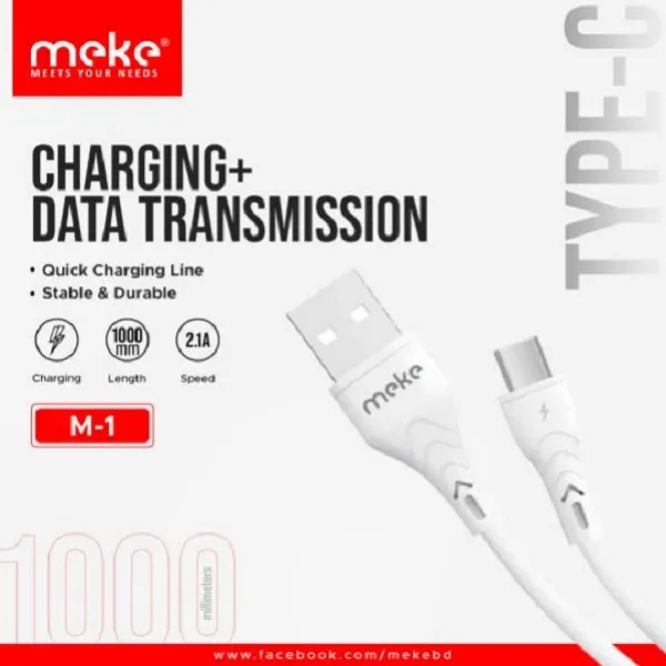Meke M1 Type-C Charging Data Cable