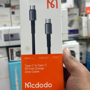 McDodo Type-C to Type-C PD Fast Charge Data Cable 65W Model no-CA-313