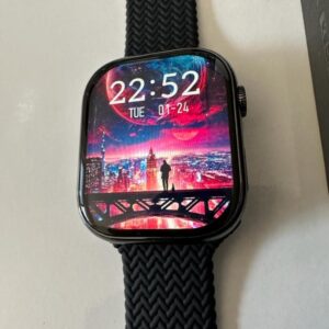 WS-S9 MAX Smartwatch with AMOLED Display and 2 Strap – Black Color