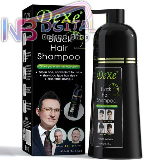 Dexe Black Hair Color Pump Dye Shampoo 200 ml. U K