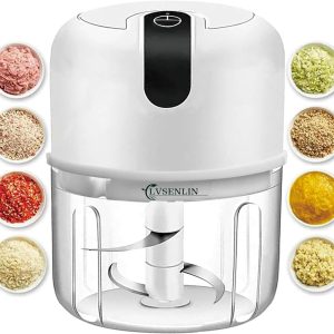 250ML USB Rechargeable Portable Electric Mini Garlic Chopper - For Chopping Garlic, Ginger, Chili, Onion, Meat