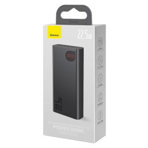 Baseus Adaman 20000mAh 22.5W Metal Power Bank with Digital Display ‚Äì Black