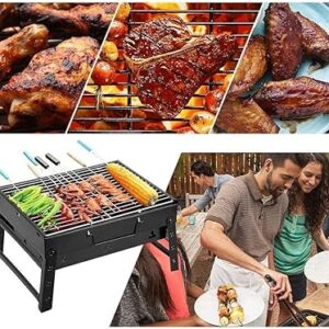 Portable BBQ Grill with Foldable Stand, Heavy-Duty Stainless Steel Construction (TL-372)