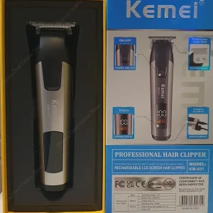 Kemei KM-431 Rechargeable LCD Hair Trimmer