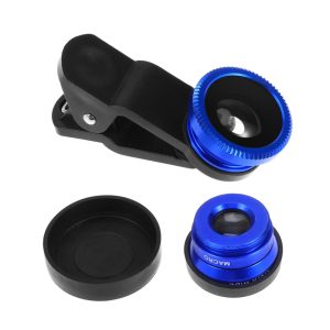 3-in-1 Mobile Phone Lens Kit - Wide, Macro & Portable