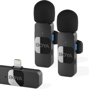 BOYA BY-V1 Ultracompact 2.4GHz Wireless Microphone System for iOS Device